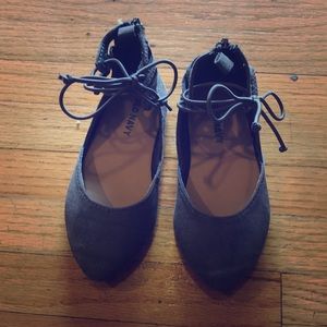 Grey lace up shoe